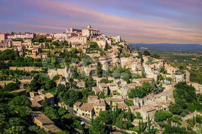 Old Town of Gordes, Provence, France Stock Photo