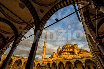 Blue Mosque, Sultanahmet, Istanbul, Turkey Stock Photo