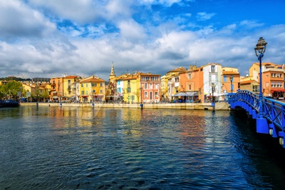 Martigues Old Town, Provence, France Stock Photo