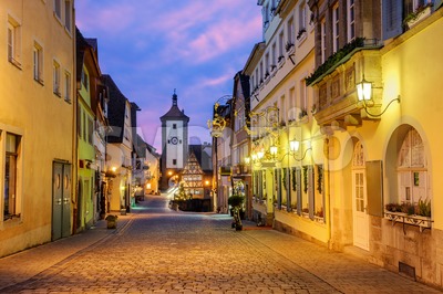 Rothenburg ob der Tauber Old Town, Germany Stock Photo