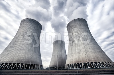 Nuclear power plant in Temelin, Czech Republic, Europe Stock Photo