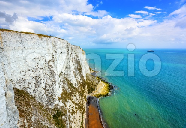 White cliffs of Dover, English Channel, England Stock Photo