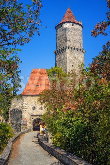 Historical medieval gothic castle of Zvikov, Czech Republic Stock Photo