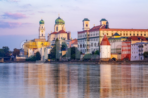 Passau, historical baroque town, Germany Stock Photo