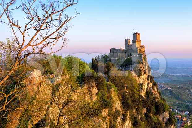 Guaita castle, the First Tower of San Marino Stock Photo