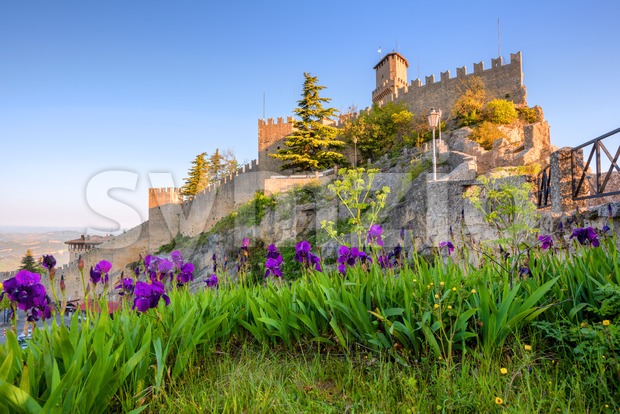 San Marino, Guaita tower castle Stock Photo