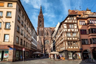 Strasbourg city center, Alsace, France Stock Photo