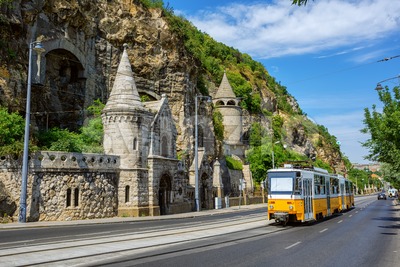 Gellert Hill Cave, Budapest city, Hungary Stock Photo