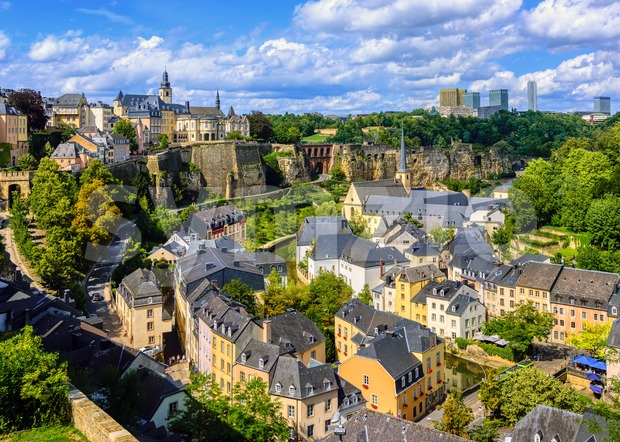 Luxembourg city, Grand Duchy of Luxembourg Stock Photo