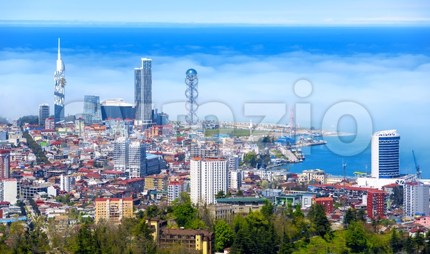 Batumi city on Black sea coast, Georgia Stock Photo