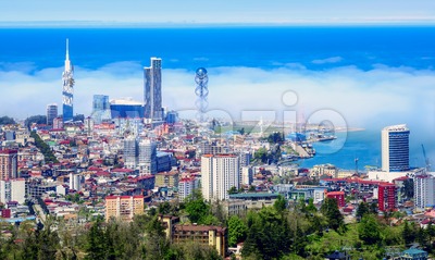 Batumi city on Black sea coast, Georgia Stock Photo